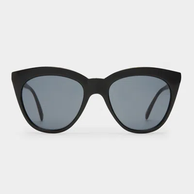 Le Specs Lsp1202094 Halfmoon Magic Cat Eye-frame Acetate Sunglasses In Black