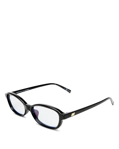 Le Specs Honey Pot Blue Light Glasses, 55mm In Metallic