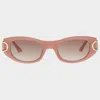 Le Specs Hydrus Link In Pink Rose