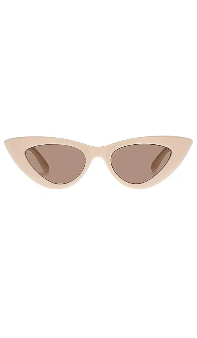 Le Specs Hypnosis 50mm Cat Eye Sunglasses In Ivory