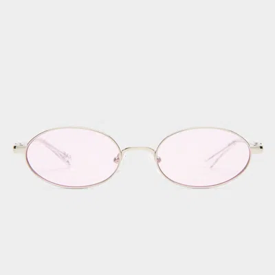 Le Specs Icicle In Silver Lilac Tint