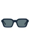 Le Specs Impossible 51mm Square Sunglasses In Matte Black