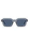 Le Specs Impossible 51mm Square Sunglasses In Pewter