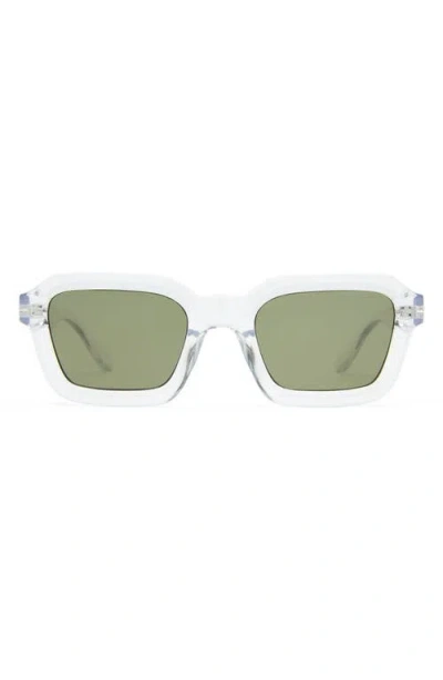 Le Specs Impossible 51mm Square Sunglasses In Transparent