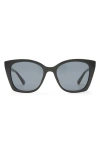 Le Specs Incantation 52mm Square Sunglasses In Black