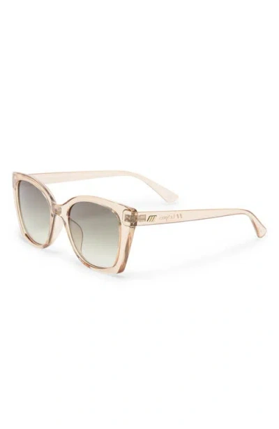 Le Specs Incantation 52mm Square Sunglasses In Sand/khaki Grad