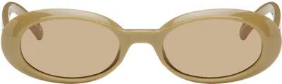 Le Specs Khaki 'work It!' Sunglasses In Neutral