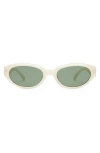 Le Specs Le Bijou 55mm Oval Sunglasses In Neutral