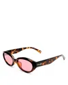 Le Specs Le Bijou Cat Eye Sunglasses, 55mm In Brown
