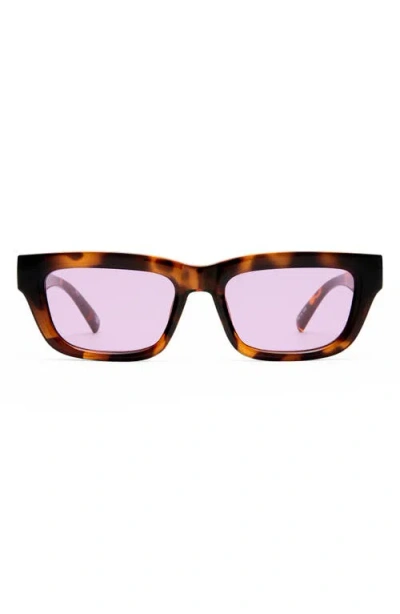 Le Specs Le Castle 54mm D-frame Sunglasses In Brown