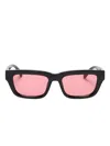 LE CASTLE RECTANGLE-FRAME SUNGLASSES