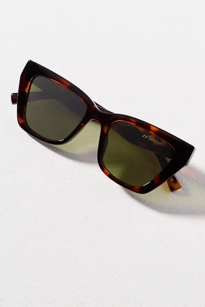 Le Specs Le Castle Sunglasses In Brown