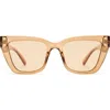 Le Specs Le Coeur 53mm Cat Eye Sunglasses In Neutral