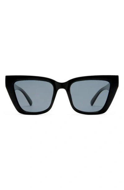 LE SPECS LE SPECS LE COEUR 53MM POLARIZED CAT EYE SUNGLASSES