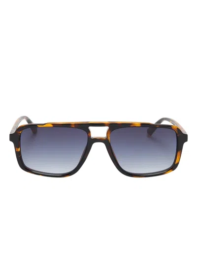 Le Specs Le Gars Square-frame Sunglasses In Brown
