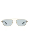 Le Specs Le Mimi 57mm Aviator Sunglasses In Gold