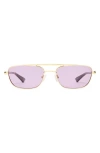 Le Specs Le Mimi 57mm Aviator Sunglasses In Gold