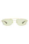 Le Specs Le Mimi 57mm Aviator Sunglasses In Gold