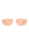Le Specs Le Mimi 57mm Aviator Sunglasses In Gold