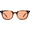 Le Specs Le Resolu 51mm D-frame Sunglasses In Brown