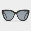Le Specs Liar Lair In Black Rubber