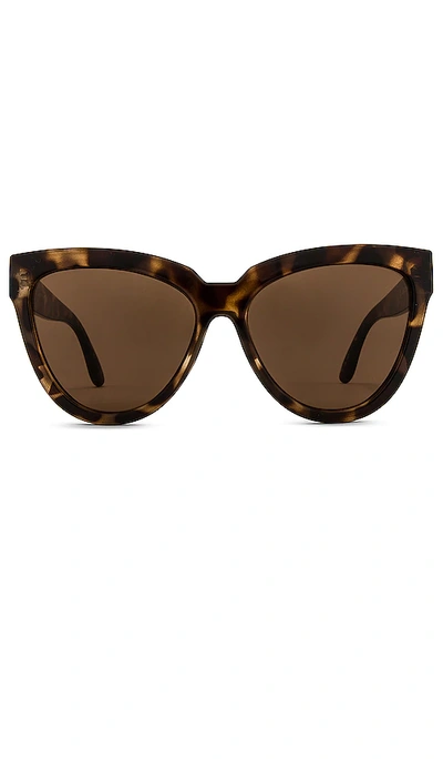 Le Specs Liar Liar Sunglasses In Volcanic Tort & Brown Mono