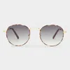 Le Specs Lost Legacy In Gold Tort Khaki Grad