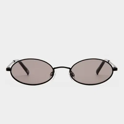 Le Specs Love Train 51mm Oval Sunglasses In Black