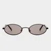 Le Specs Love Train 51mm Oval Sunglasses In Black