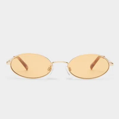 Le Specs Love Train In Gold Mustard Mono