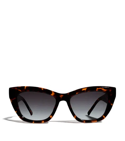 Le Specs Lumen Cat Eye Sunglasses In Brown
