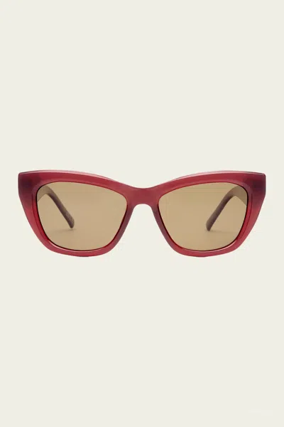 Le Specs Lumen+ Cat-eye Sunglasses In Cranberry
