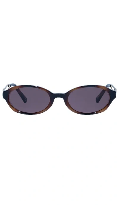 Le Specs Lunita In Tort & Smokey Brown Mono