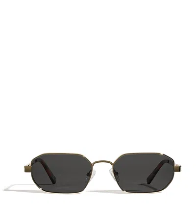 Le Specs Metal Mythic Sunglasses In Gold