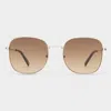 Shop Le Specs Metamorphosis In Gold Brown Grad