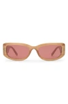 Le Specs Monopoly 55mm Rectangular Sunglasses