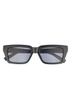 Le Specs Nocturnal Habit 54mm D-frame Sunglasses In Black