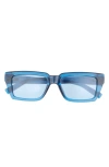 Le Specs Nocturnal Habit 54mm D-frame Sunglasses In Navy