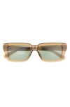 Le Specs Nocturnal Habit 54mm Polarized D-frame Sunglasses In Brown