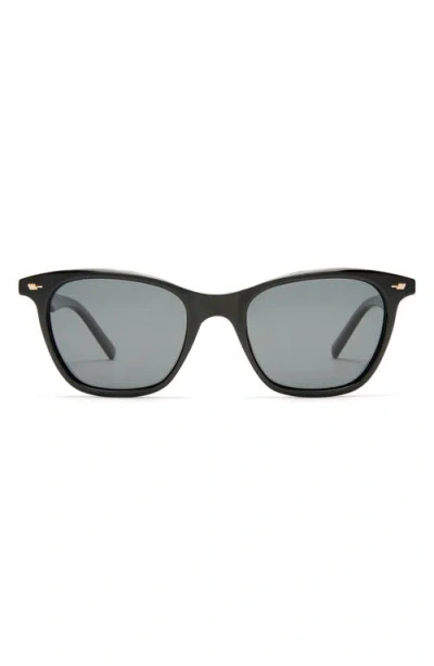 Le Specs Nonsensical 52mm D-frame Sunglasses In Black/smoke Mono Pol