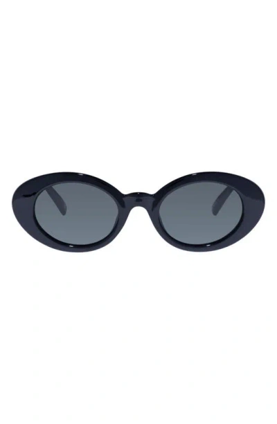 LE SPECS NOUVEAU VIE 50MM OVAL SUNGLASSES