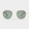 Le Specs Odyssey In Gold Khaki Mono Polarized
