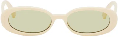 Le Specs Off-white Outta Love Sunglasses In Lsp2465406
