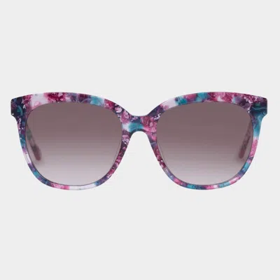 Le Specs Oh Snap In Berry Travertine