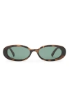 Le Specs Outta Love 51mm Oval Sunglasses In Green