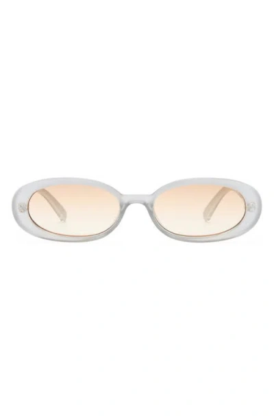 Le Specs Outta Love 51mm Oval Sunglasses In Orange