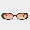 Le Specs Ssense Exclusive Black 'outta Love' Sunglasses In Black Warm Brown Grad