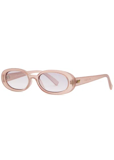 Le Specs Outta Love Oval-frame Sunglasses In Multi