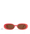 Le Specs Outta Love Sunglasses In Electric Orange