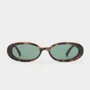 Le Specs Outta Love In Tort Green Mono